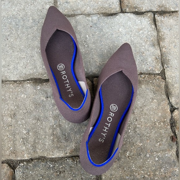 Rothy’s Brown Pointed Flats - Picture 1 of 6